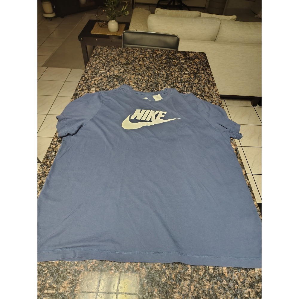 Nike Sportswear Futura Icon Blue Graphic T-Shirt Mens XXL AR5004-410